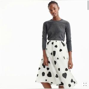 J Crew Heart Tulle Skirt Size 4